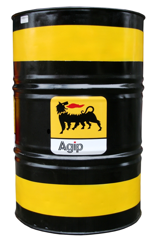 Stehtisch "Barrel"  Ölfass/ h 110 cm, mit einer Kopfplatte 70 cm, "Agip"
